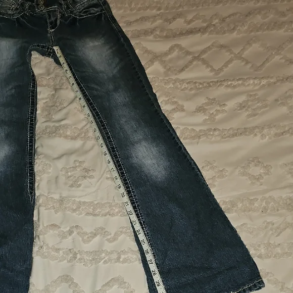Angels Stylish Blue, Boot Cut Jeans - Picture 6 of 13